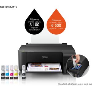 Epson EcoTank L1110 Imprimante à réservoirs rechargeables (C11CG89402)