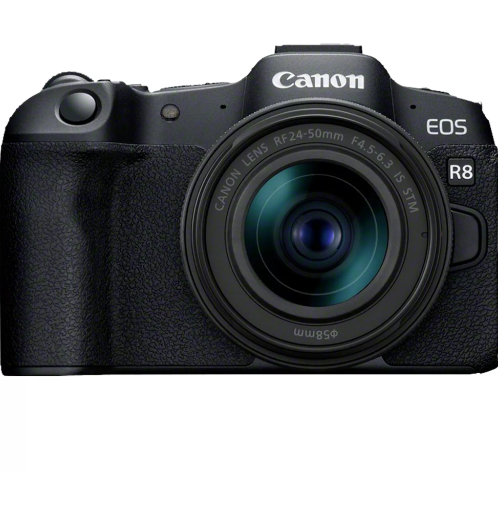 Appareil photo hybride Canon EOS R8 + objectif RF 24-50mm F4.5-6.3 IS STM (5803C013AA)