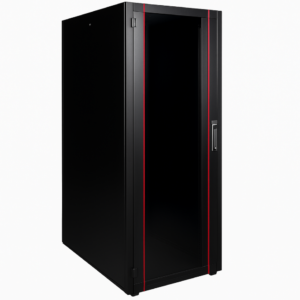 Armoire hyperline Lande 36U 19P 600x1000mm avec porte avant en verre à ouverture (LN-HL36U6010-BL-B)