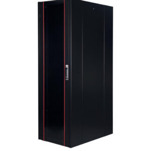 Armoire hyperline Lande 42U 19P 600x800mm avec porte avant en verre à ouverture (LN-HL42U6080-BL-B)
