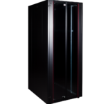 Armoire hyperline Lande 42U 19P 800x1000mm avec porte avant en verre à double ouverture (LN-HL42U8010-BL-B)