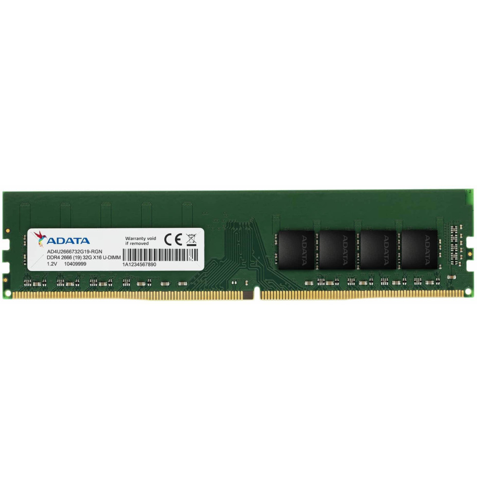 Barrette mémoire ADATA U-DIMM 16GB DDR4-2666 MHz - PC bureau (AD4U266616G19) – Image 2