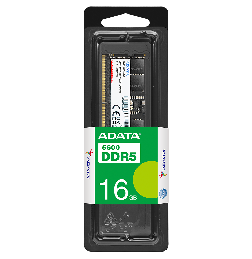 Barrette mémoire ADATA SO-DIMM 16GB DDR5-5600MHz - PC Portable (AD5S560016G-S)
