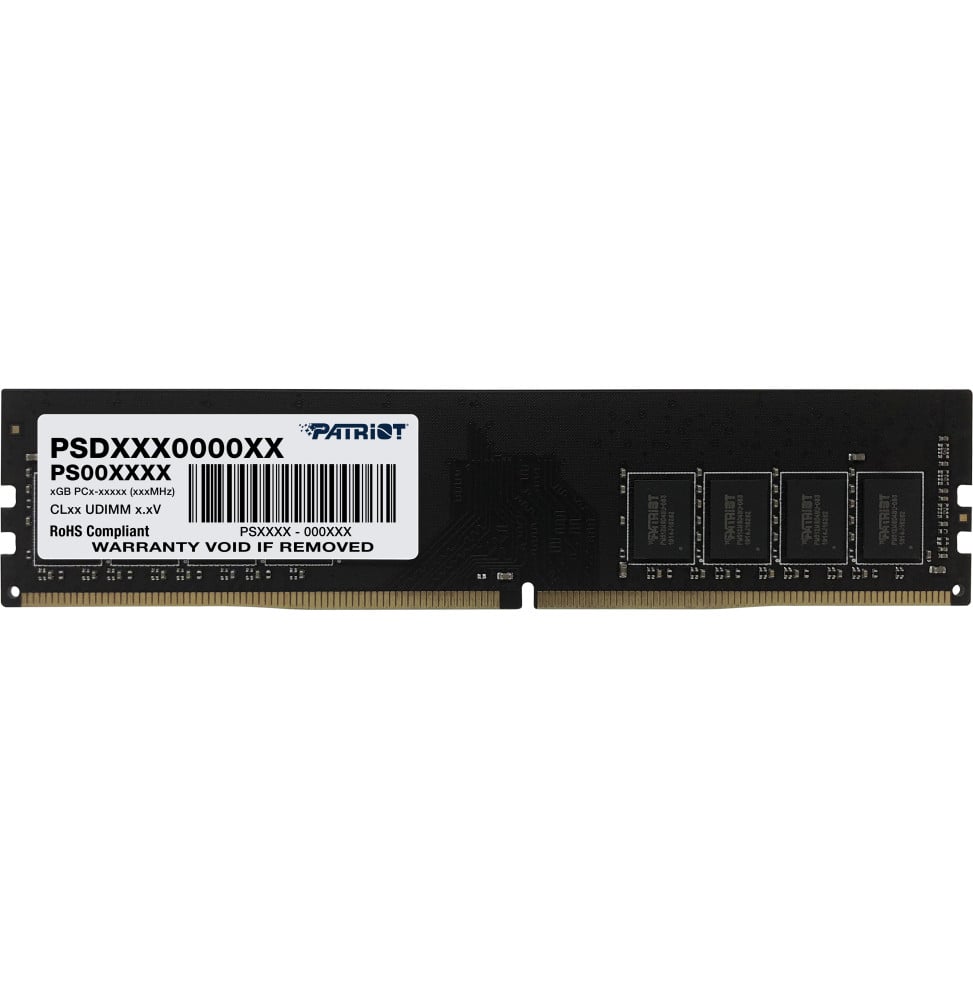 Barrette mémoire Patriot Signature 16GB U-DIMM DDR4 3200 MHz CL22 - Pc Bureau (PSD416G32002)