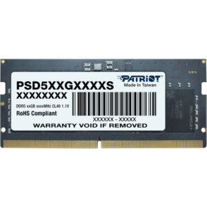 Barrette mémoire Patriot Signature 8GB SO-DIMM DDR5 5600 MHz CL46 - Pc Bureau (PSD58G560041S)
