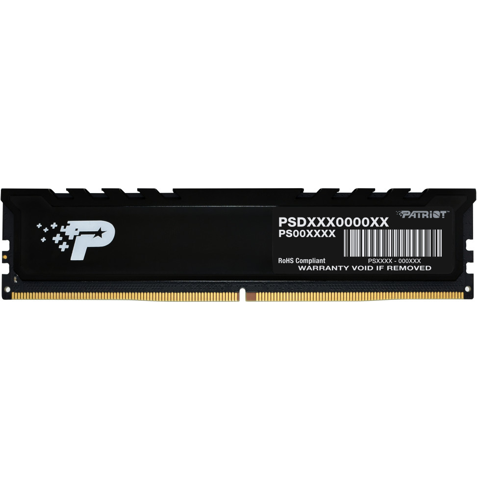Barrette mémoire Patriot signature line Premium 8GB U-DIMM DDR5 5600 MHz CL46 - Pc Bureau (PSP58G560041H1)