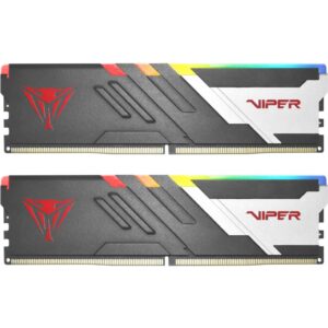 Barrette mémoire Patriot Viper Venom RGB 32GB (16GBx2) U-DIMM DDR5 6000 MHz - Pc Bureau (PVVR532G600C36K)