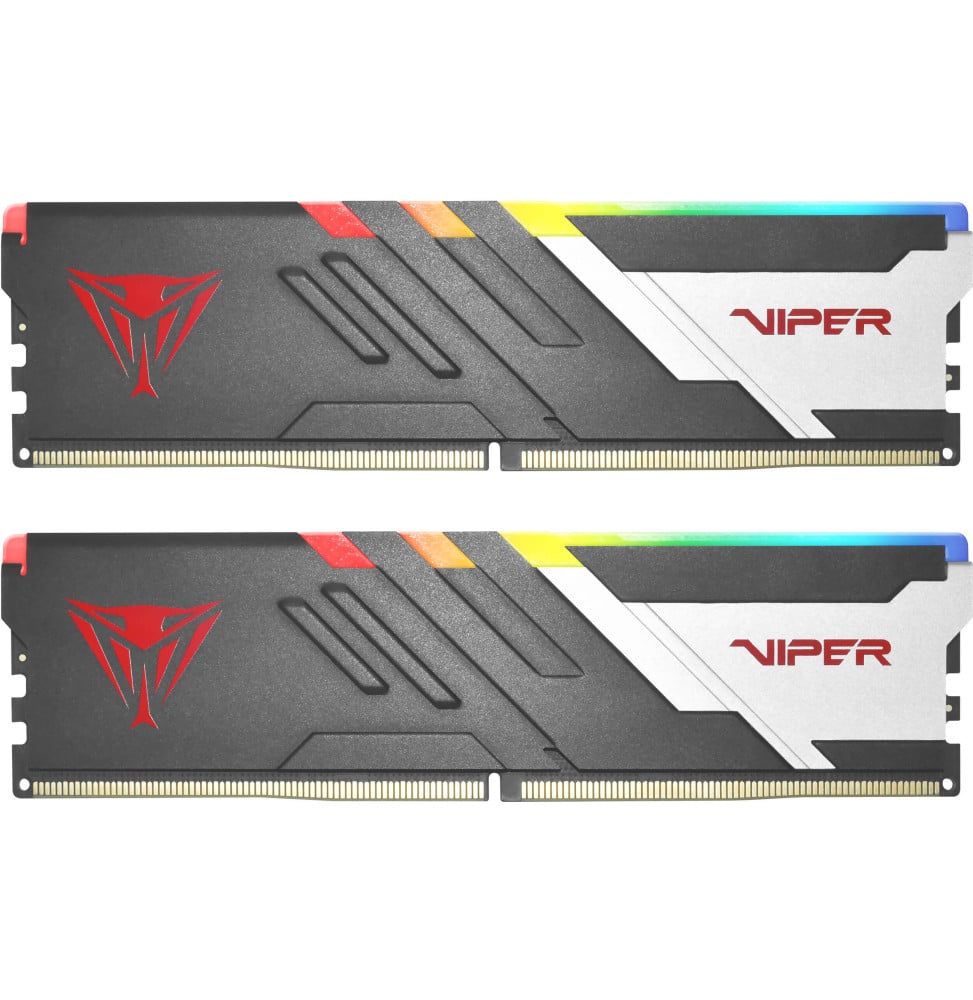 Barrette mémoire Patriot Viper Venom RGB 32GB (16GBx2) U-DIMM DDR5 6000 MHz - Pc Bureau (PVVR532G600C36K)