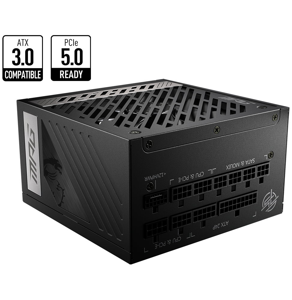 Bloc alimentation MSI MPG A1000G PCIE 5 (306-7ZP7C11-CE0) – Image 2