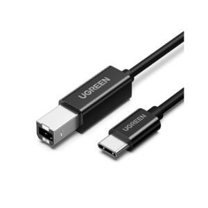 Câble Ugreen imprimante USB-C vers USB B Mâle Noir - 2 mètres (50446)