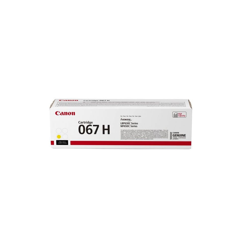 Canon 067H Cartouche de toner 1 pièce(s) Original Jaune 067H jaune (5103C002AA)