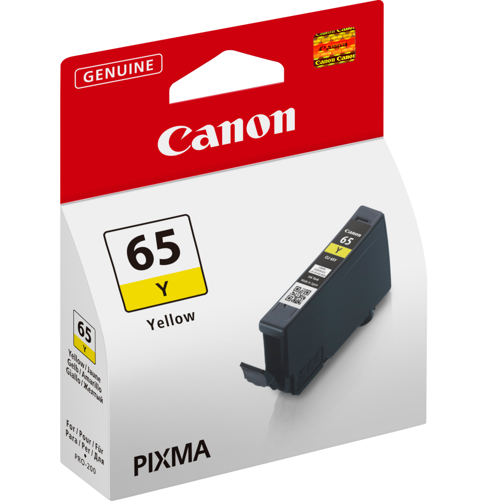 Canon CLI-65Y Jaune - Cartouche d'encre Canon d'origine (4218C001AA) – Image 2