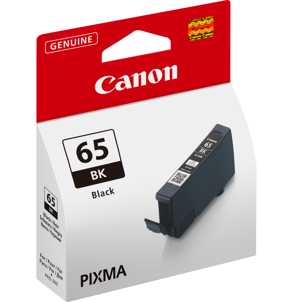 Canon CLI-65BK Noir - Cartouche d'encre Canon d'origine (4215C001AA) – Image 2
