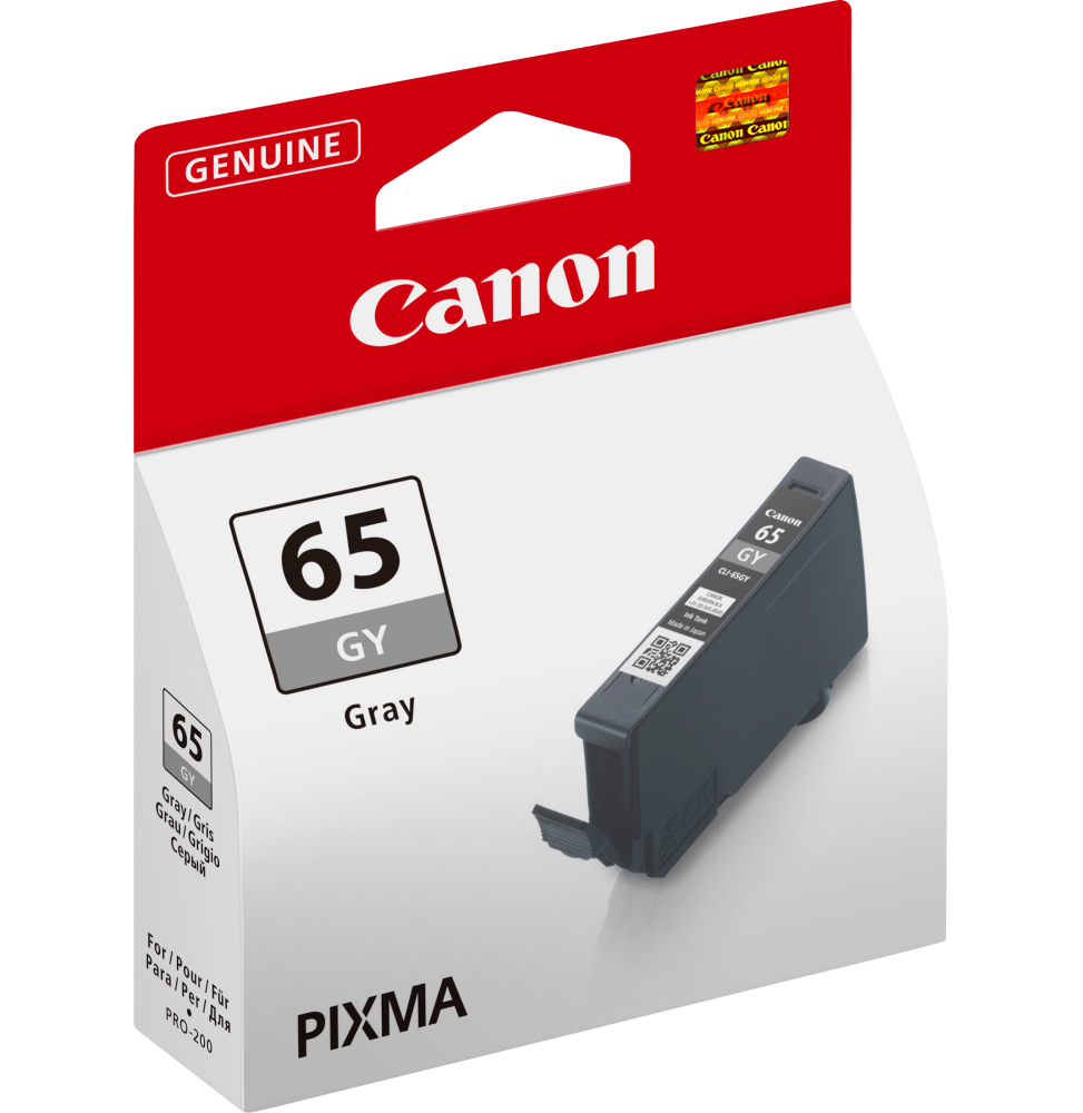 Canon CLI-65GY Gris - Cartouche d'encre Canon d'origine (4219C001AA) – Image 2