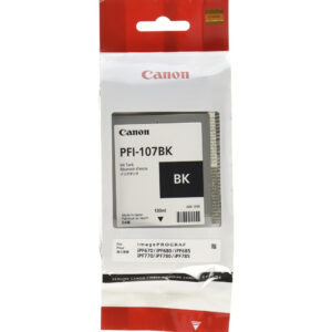 Canon PFI-107BK 130 ml - Bouteille d'encre Canon d'origine (6705B001AA)