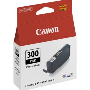 Canon PFI-300PBK Noir photo - Cartouche d'encre Canon d'origine (4193C001AA)