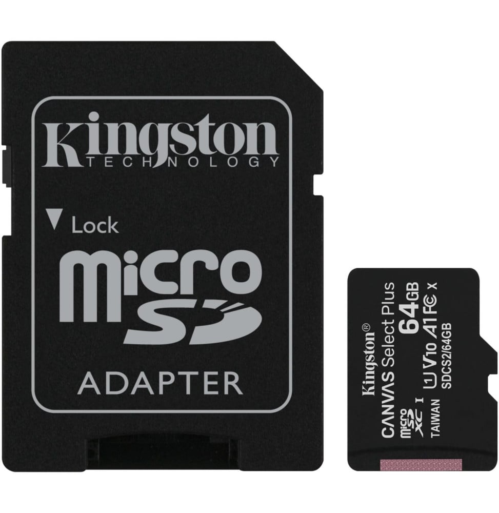 Carte mémoire Kingston Canvas Select Plus 64 Go MicroSDXC UHS-I Classe 10 (SDCS2/64GB) – Image 2