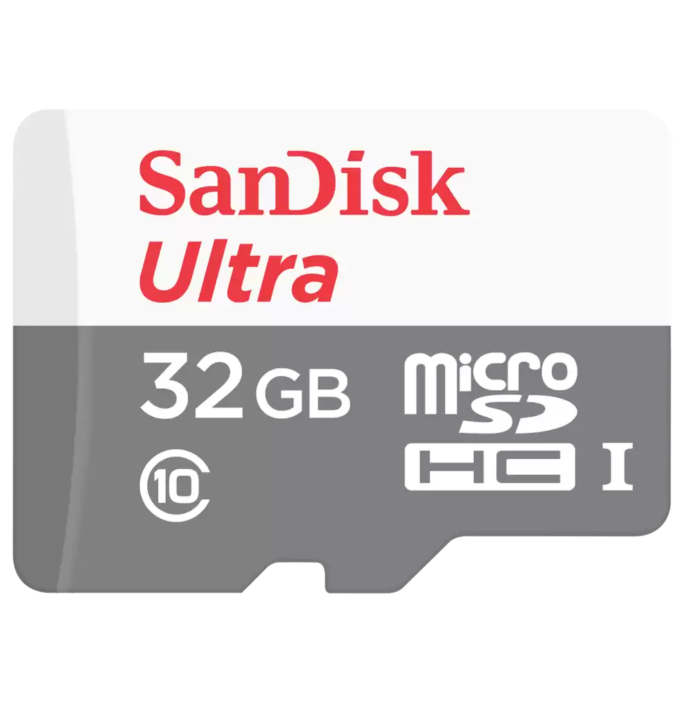 Carte Mémoire SanDisk Ultra 32GB microSDHC™/microSDXC™ UHS-I (SDSQUNR-032G-GN3MN)