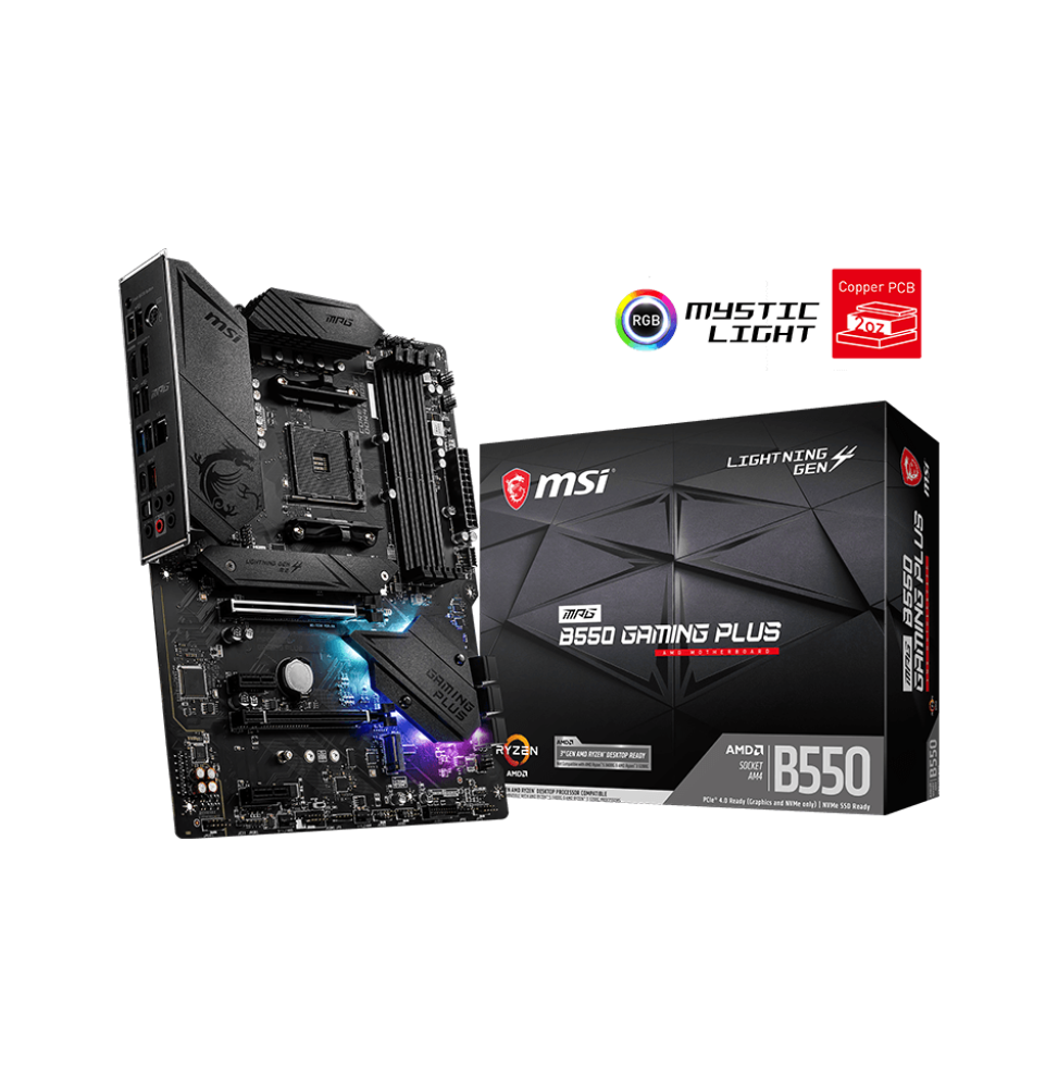 Carte Mère Intel MSI MPG B550 GAMING Plus (911-7C56-075)