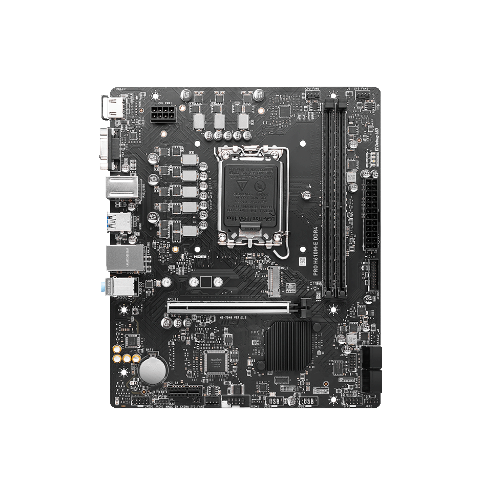 Carte Mère Intel MSI PRO H610M-E DDR4 (911-7D48-038) – Image 2