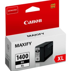 Canon PGI-1400XL BK Noir - Cartouche d'encre grande capacité Canon d'origine (9185B001AA)