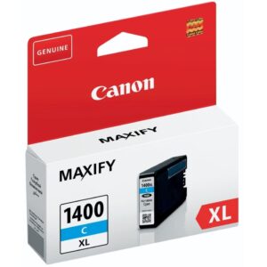 Canon PGI-1400XL C Cyan - Cartouche d'encre grande capacité Canon d'origine (9202B001AA)