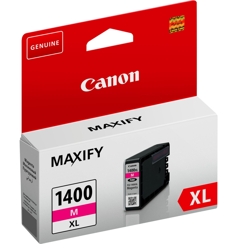 Canon PGI-1400XL M Magenta - Cartouche d'encre grande capacité Canon d'origine (9203B001AA)