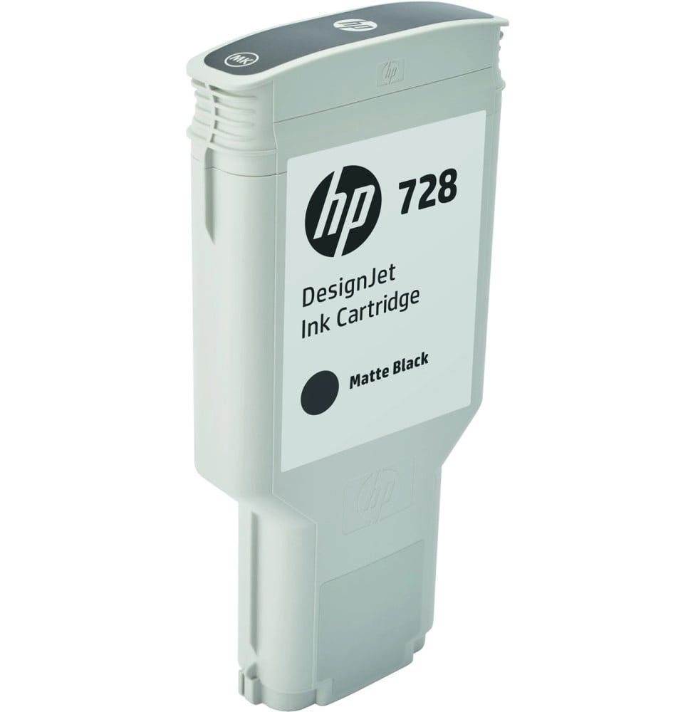 HP 728 Noir Mat - Cartouche d'encre HP d'origine (F9J68A) – Image 2