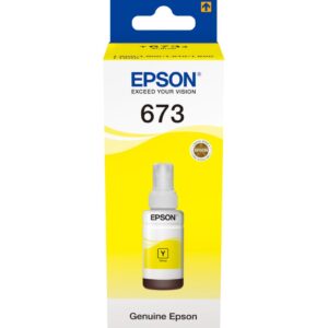 Epson 673 Y (T6734) Jaune - Bouteille d'encre Epson d'origine (C13T67344A)