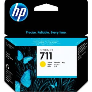 HP 711 Jaune - Cartouche d'encre HP d'origine (CZ132A)