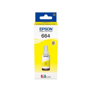 Epson 664 Y (T6644) Jaune - Bouteille d'encre Epson d'origine (C13T66444A)
