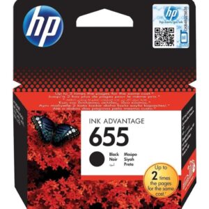 HP 655 Noir - Cartouche d'encre HP d'origine (CZ109AE)