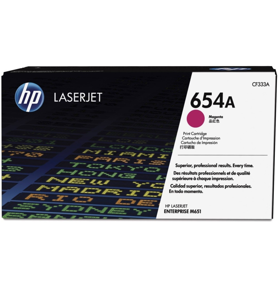 HP 654A Magenta (CF333A) - Toner HP LaserJet d'origine