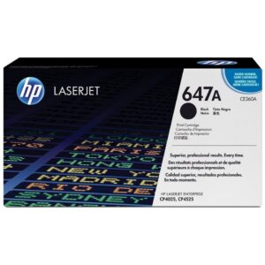 HP 647A Noir (CE260A) - Toner HP LaserJet d'origine