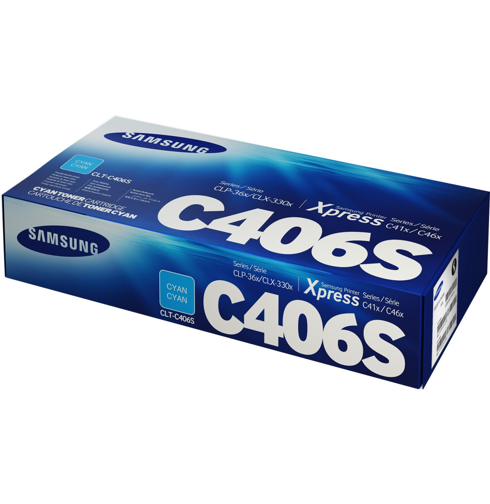 Cartouche de toner Samsung CLT-C406S - Cyan (ST986A) – Image 2
