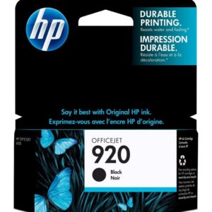 HP 920 Noir - Cartouche d'encre HP d'origine (CD971AE)