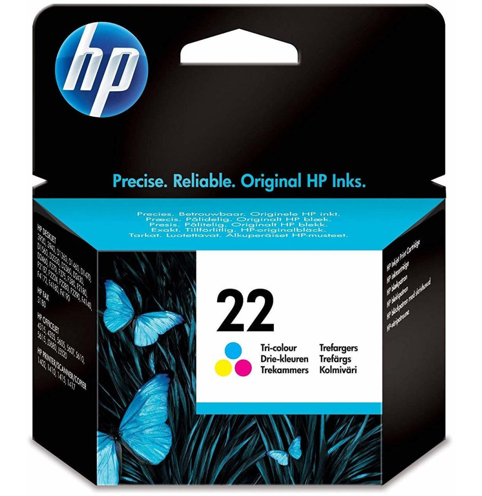 HP 22 trois couleurs - Cartouche d'encre HP d'origine (C9352AE)