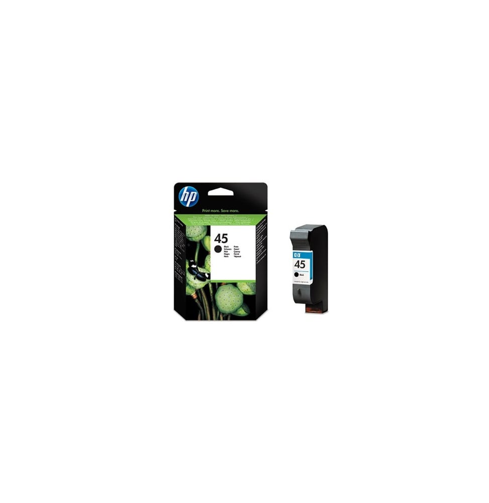 HP 45 Noir - Cartouche d'encre grande capacité HP d'origine (51645AE) – Image 2