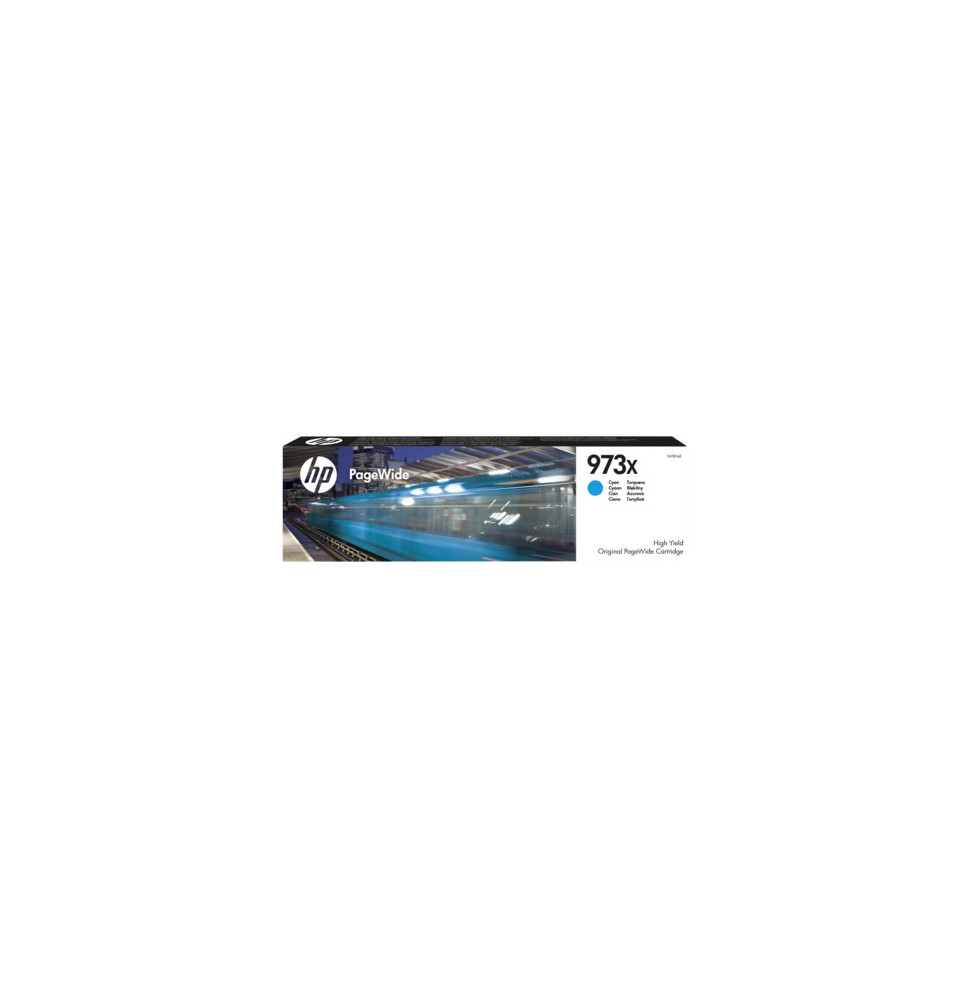 HP 973X Cyan - Cartouche PageWide grande capacité HP d'origine (F6T81AE)