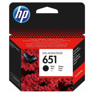 HP 651 Noir - Cartouche d'encre HP d'origine (C2P10AE)