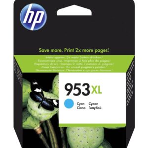 HP 953XL Cyan - Cartouche d'encre grande capacité HP d'origine (F6U16AE)