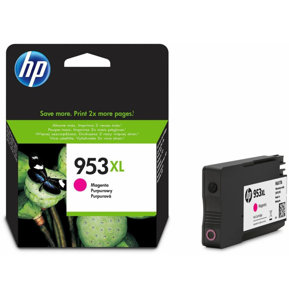 HP 953XL Magenta - Cartouche d'encre grande capacité HP d'origine (F6U17AE) – Image 2
