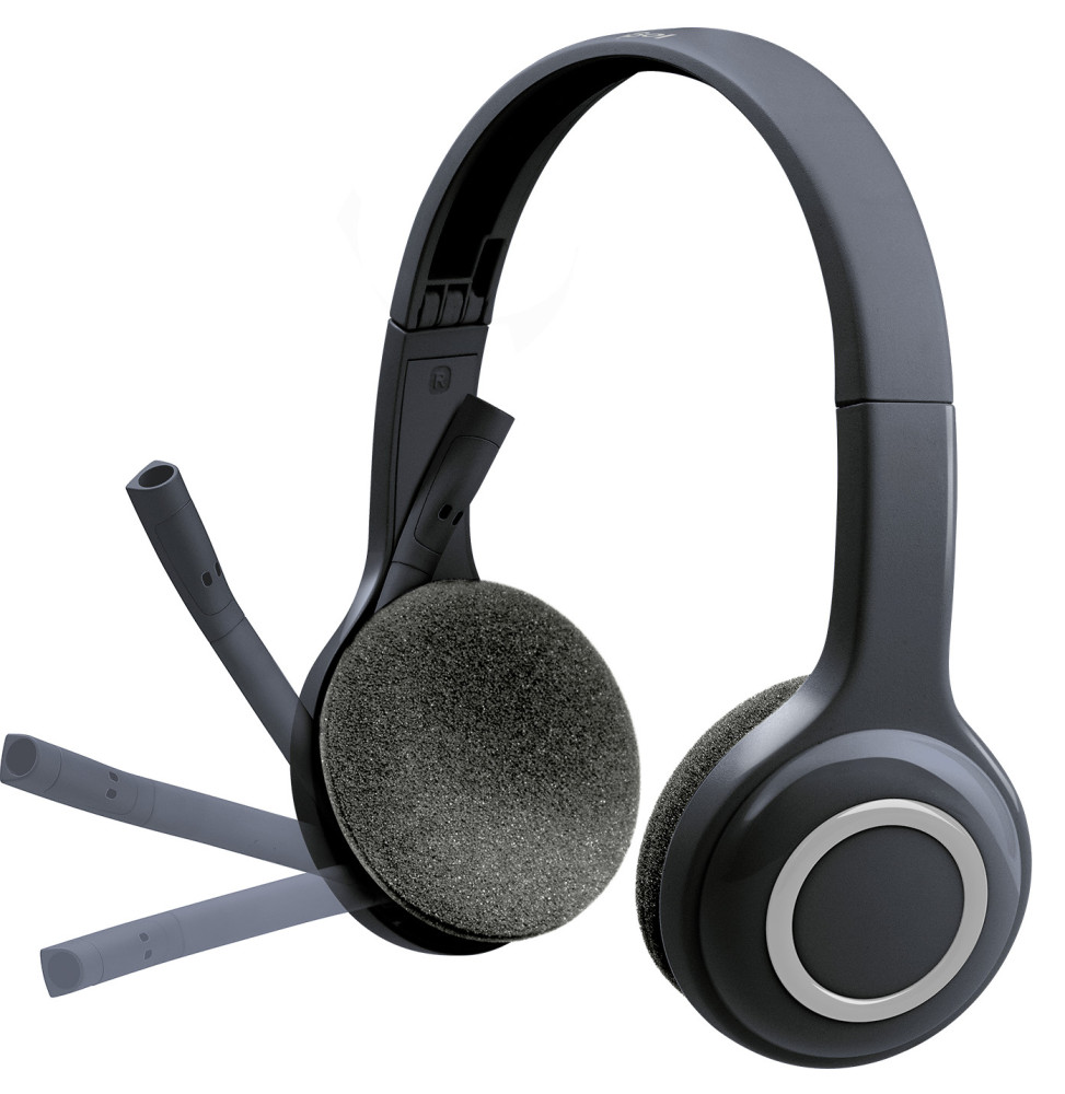 Casque Bluetooth Logitech H600 avec microphone anti-parasites (981-000342) – Image 2