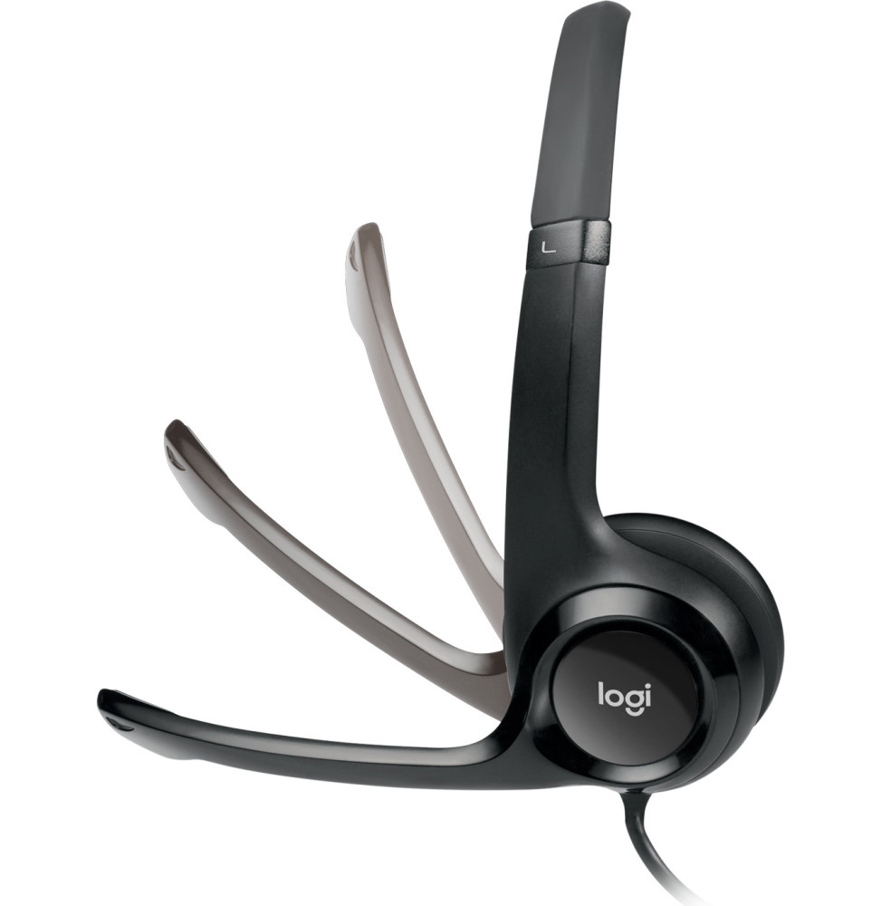 Casque Logitech H390 avec microphone anti-parasite - USB (981-000406) – Image 2
