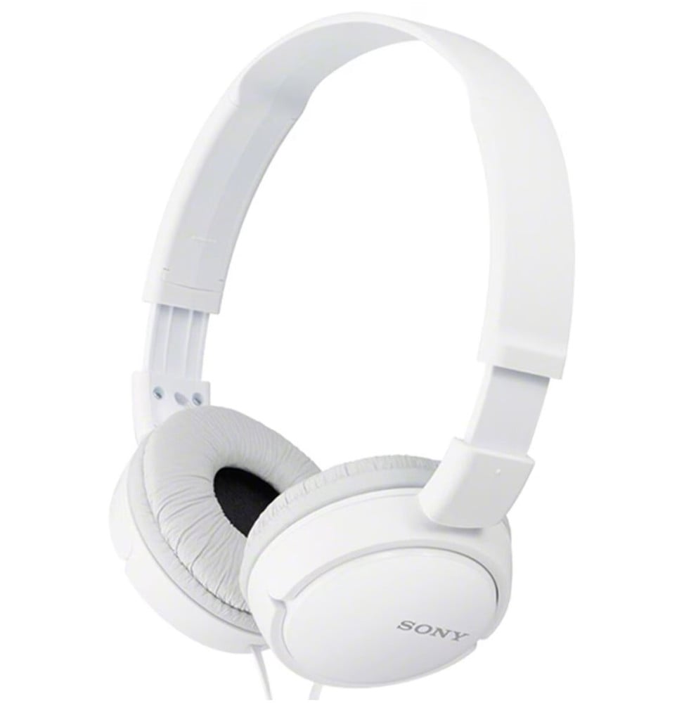 Casque Sony MDR-ZX110AP Pliable avec Microphone - Jack 3,5 mm (MDRZX110APWZE)