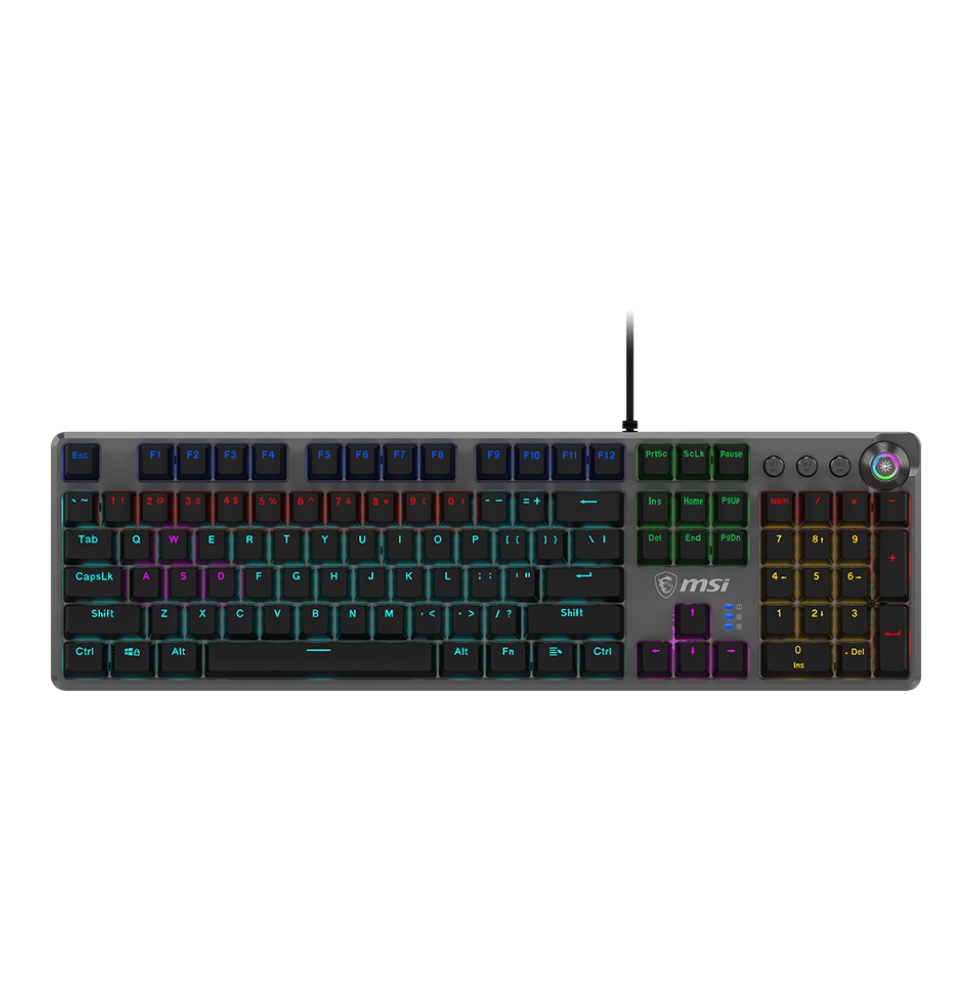 Clavier gaming rétroéclairé mécanique MSI FORGE GK310 RED - AZERTY (OS1-8ZA8015-000) – Image 2