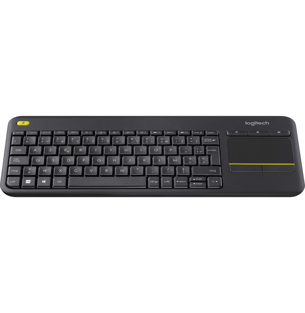 Clavier sans fil avec pavé tactile intégré Logitech K400 Plus (AZERTY, Français) – Image 2