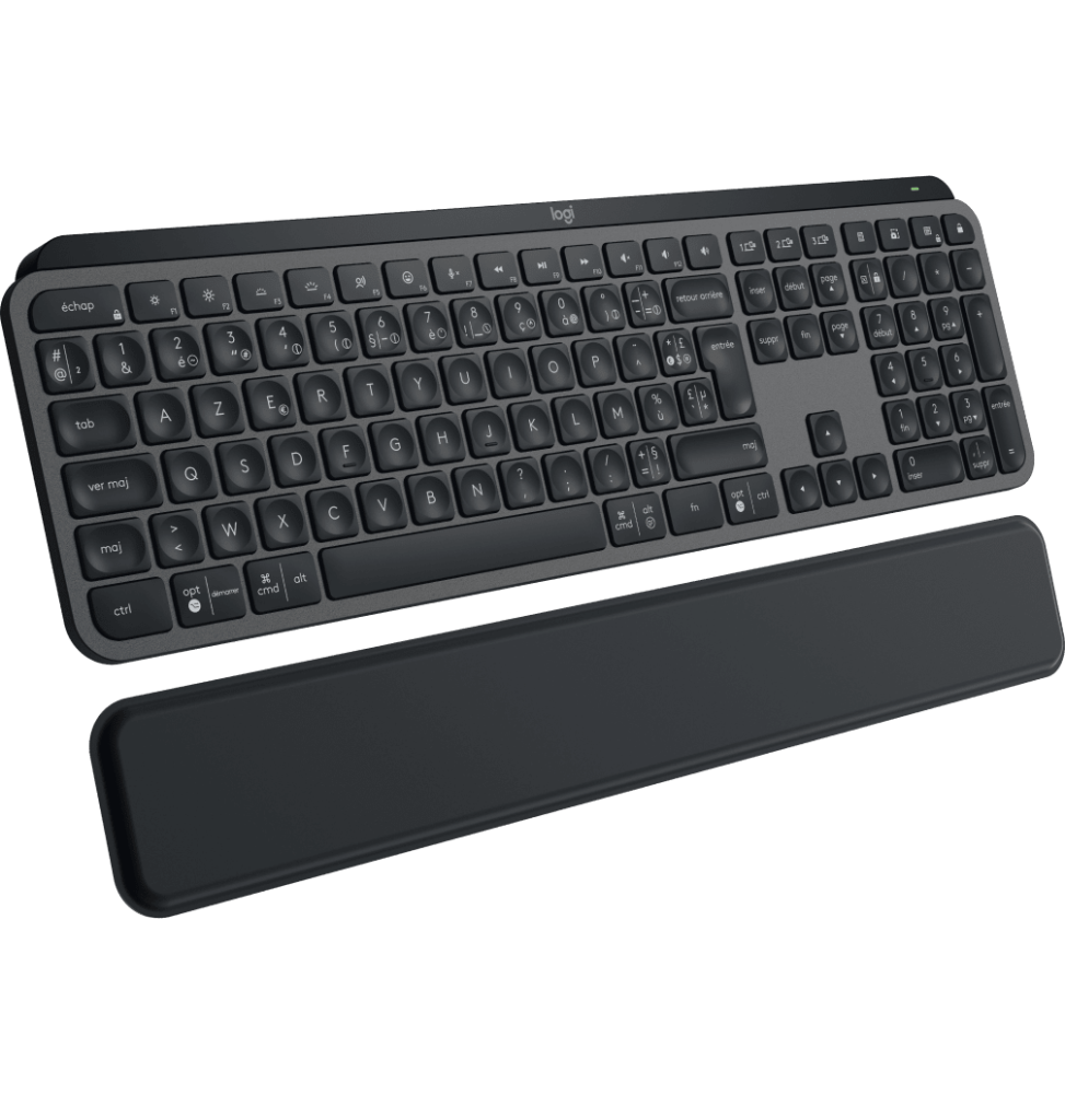 Clavier sans fil Logitech MX Keys Plus avec repose-poignets - AZERTY (920-009406) – Image 2