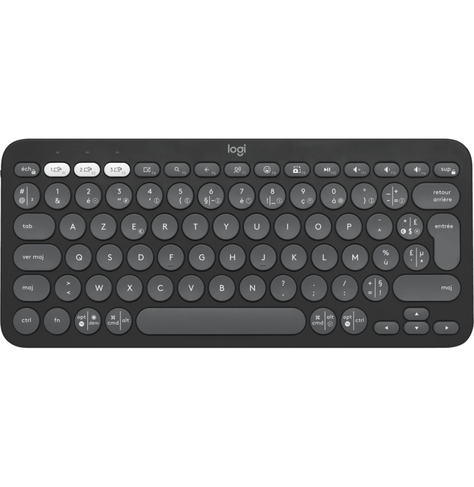 Clavier sans fil Logitech Pebble Keys 2 K380s - Français (AZERTY)