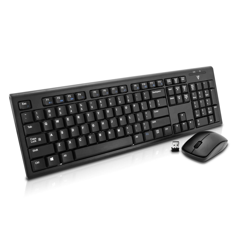 Combiné V7 Clavier et Souris sans fil - Français (CKW100FR)